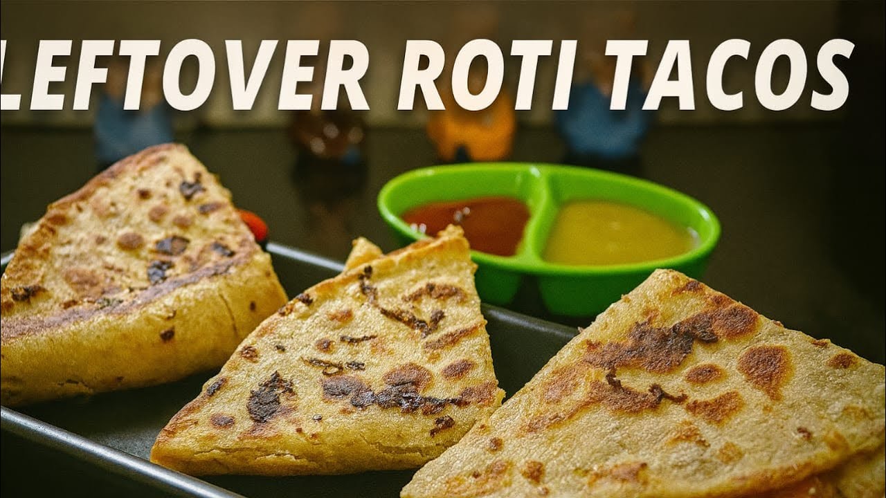 Leftover Roti Recipe | Leftover Roti Snacks | Cheese Veg Tacos From Leftover Roti Recipe 😋