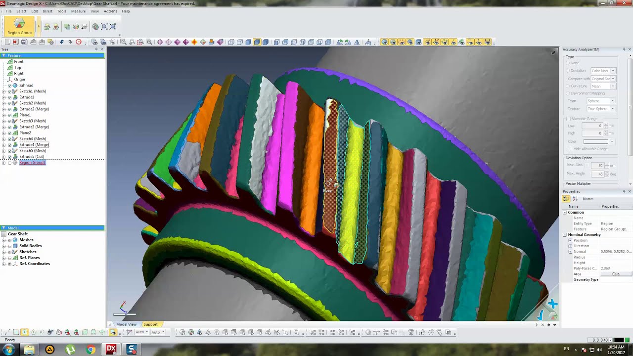 Gear Reverse Engineering in Geomagic Design X - Fast Tutorial