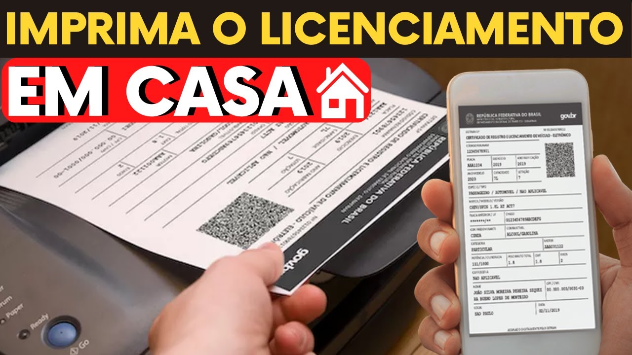 COMO IMPRIMIR LICENCIAMENTO DO VEÍCULO (CRLV) EM CASA - PASSO A PASSO