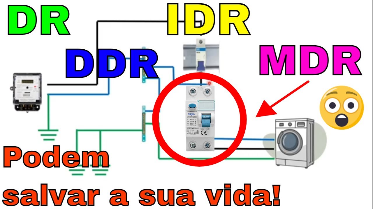 INSTALAÇÕES ELÉTRICAS: DISPOSITIVO DIFERENCIAL RESIDUAL (DR) - AULA 18