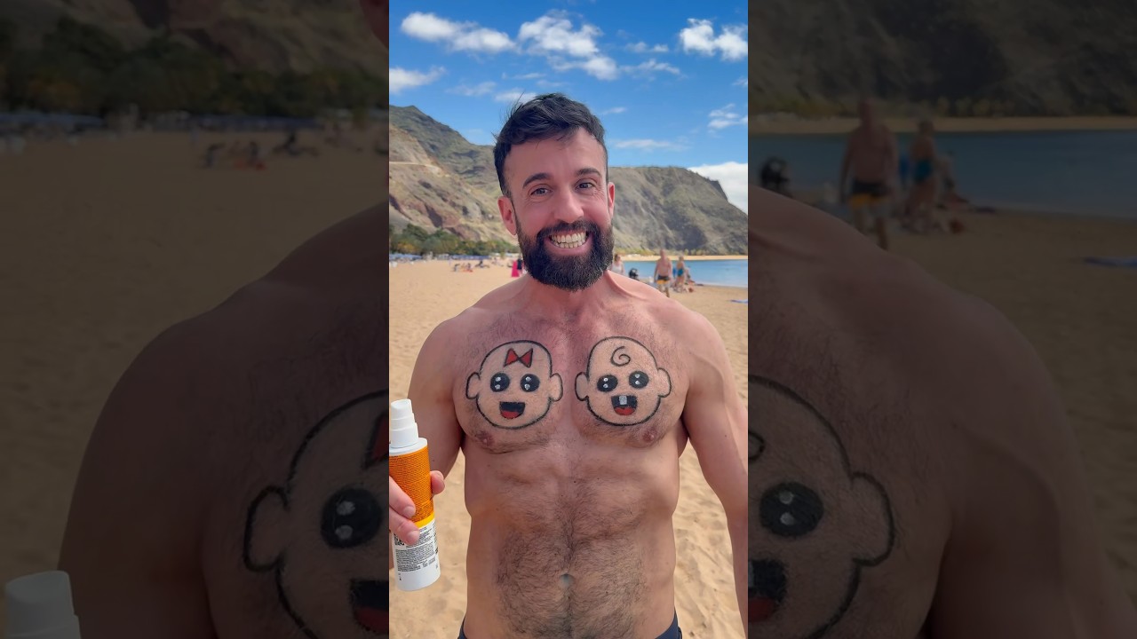 This Is What Happens Without Sunscreen #short #shorts #youtuber #fitness