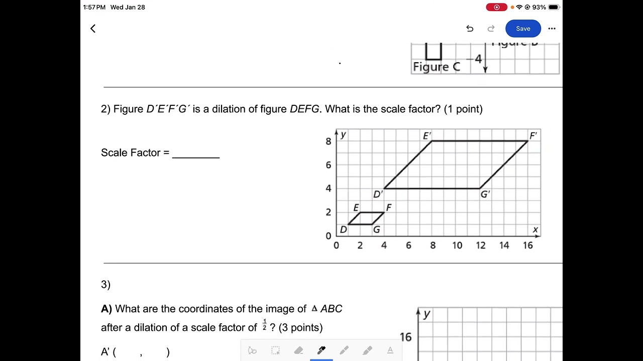 Dilations and Sequence of Transformations Quiz Video