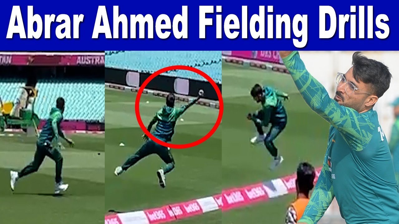 Abrar Ahmed is back after injury | Special Fielding Drills
