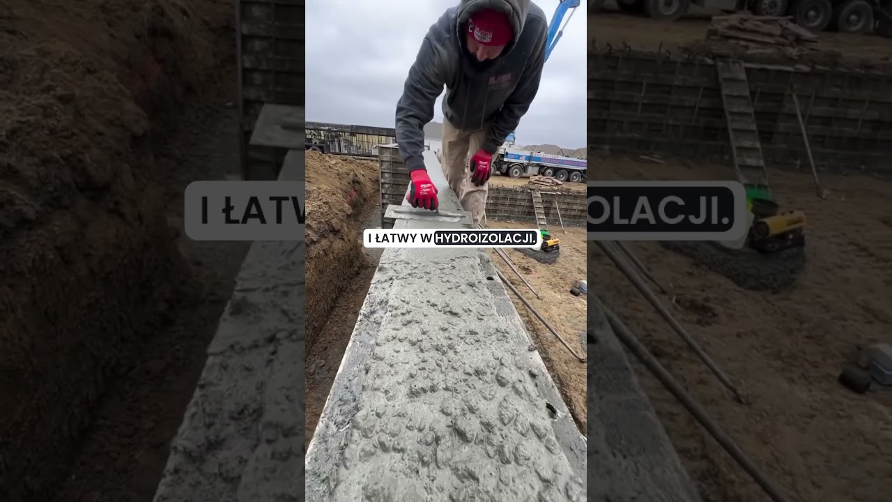 ⛔️Najgorszy rodzaj fundamentu do budownictwa energooszczędnego⁉️ #videoshort #budowadomu #budowa