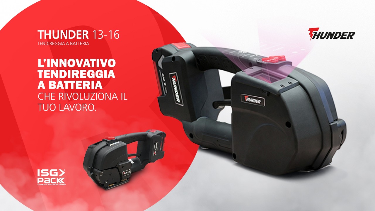 Thunder 13–16 Tendireggia a Batteria Professionale | Reggiatura PP PET con saldatura a vibrazione