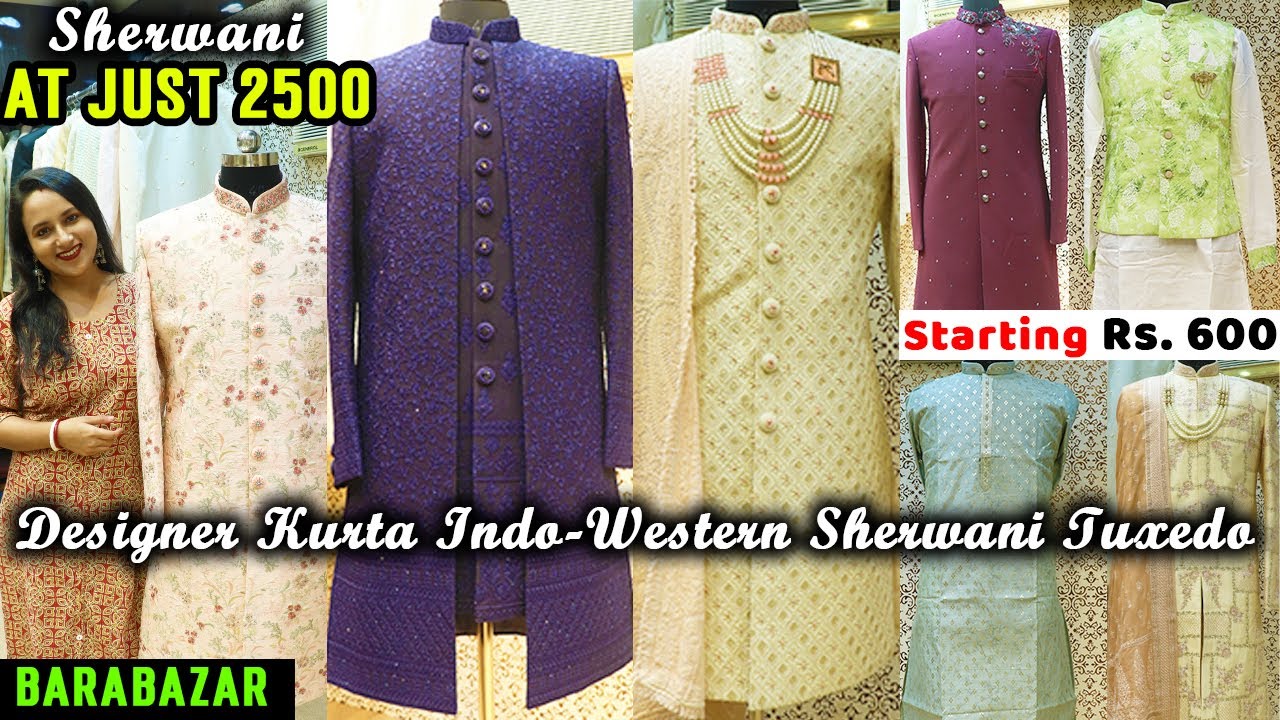 Barabazar Sherwani Market | Gangh Fashion | Sherwani For Men Wedding | Vlogging Couple