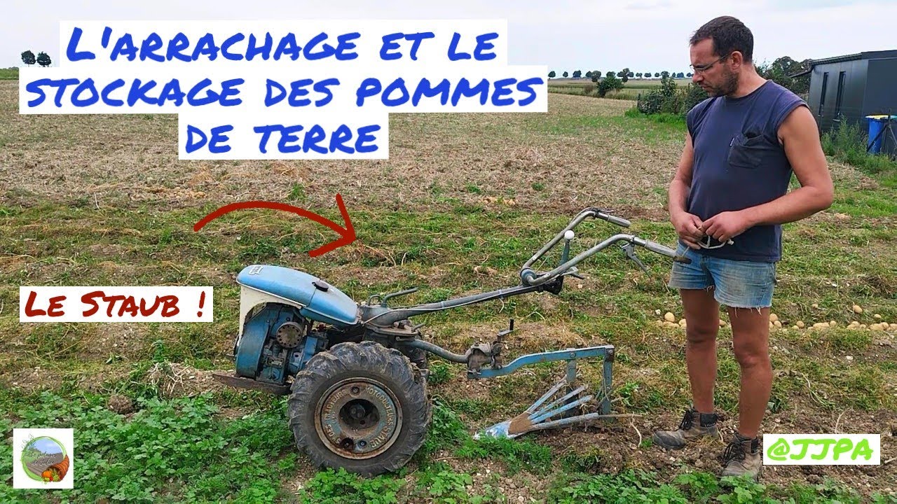 L'arrachage et le stockage des pommes de terre 🥔🥔🥔 avec le Staub PPXS6.