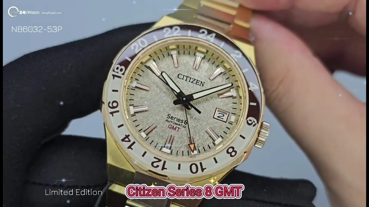 CITIZEN SERIES 8 880 GMT LIMITED EDITION NB6032-53P (1300C TR&Ecirc;N TO&Agrave;N THẾ GIỚI)