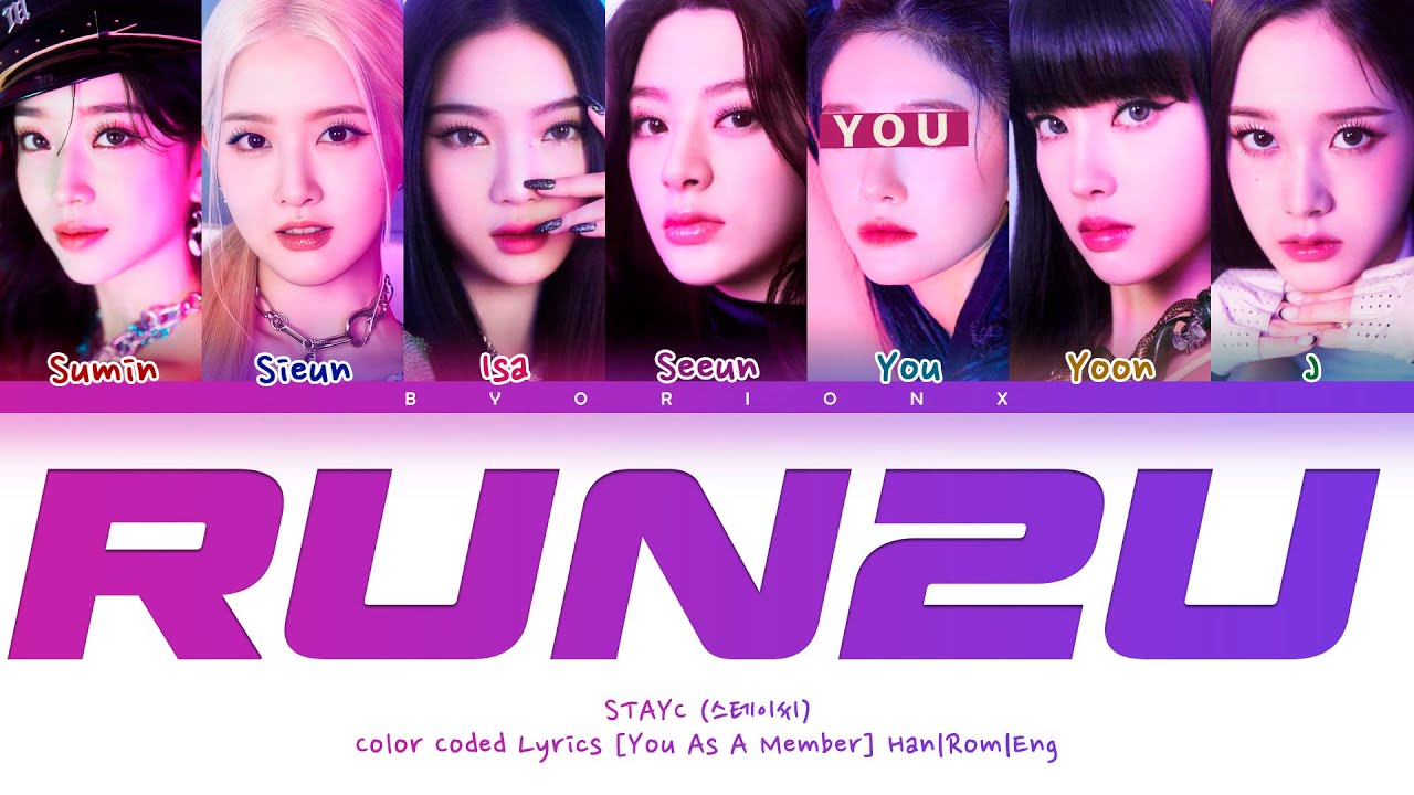 STAYC (스테이씨) 'RUN2U' - You As A Member [Karaoke] || 7 Members Ver.