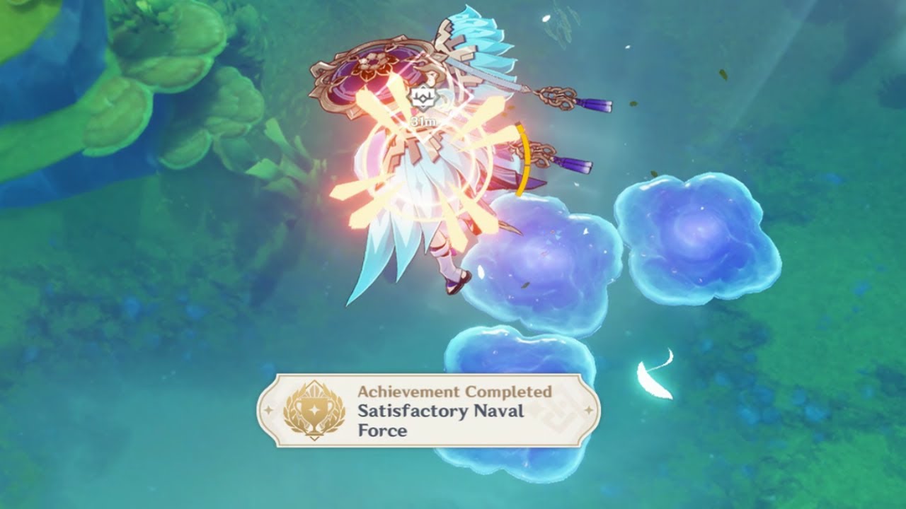 Genshin Impact 4.2 Achievement - Satisfactory Naval Force