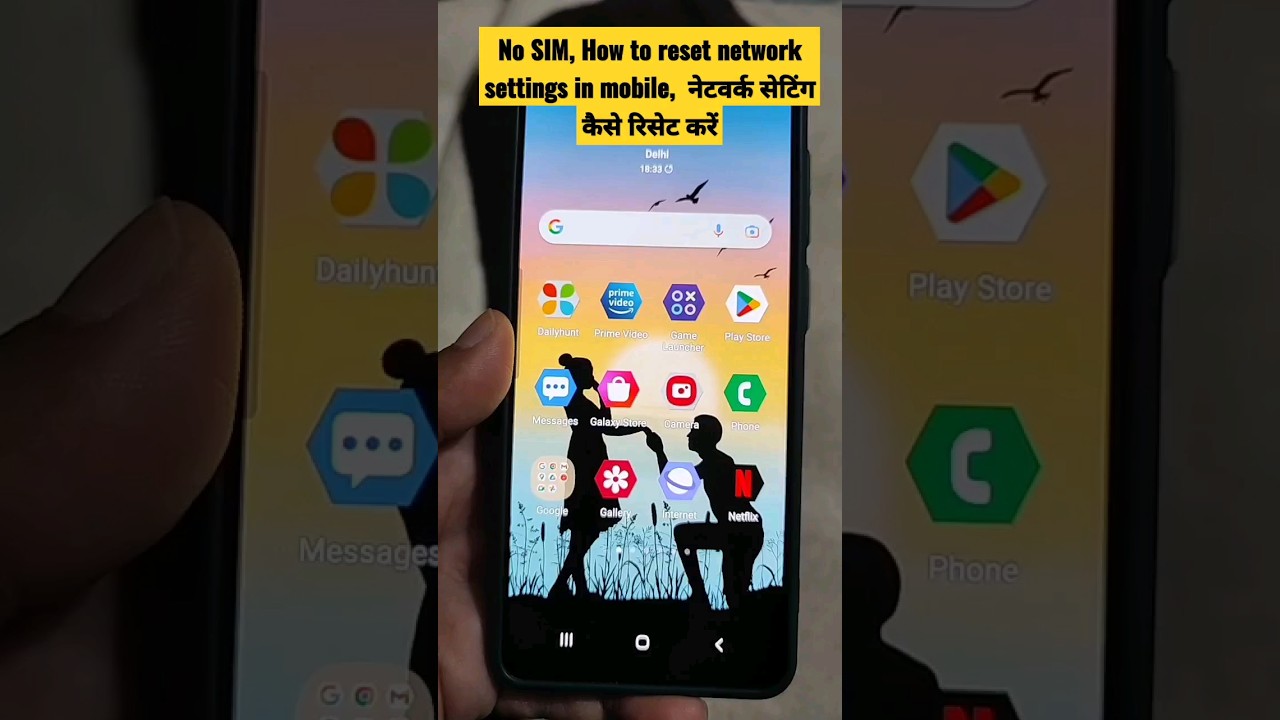 No SIM, Emergency Call only 😱 how to reset network settings Samsung 🔥#shorts #resetnetworksettings