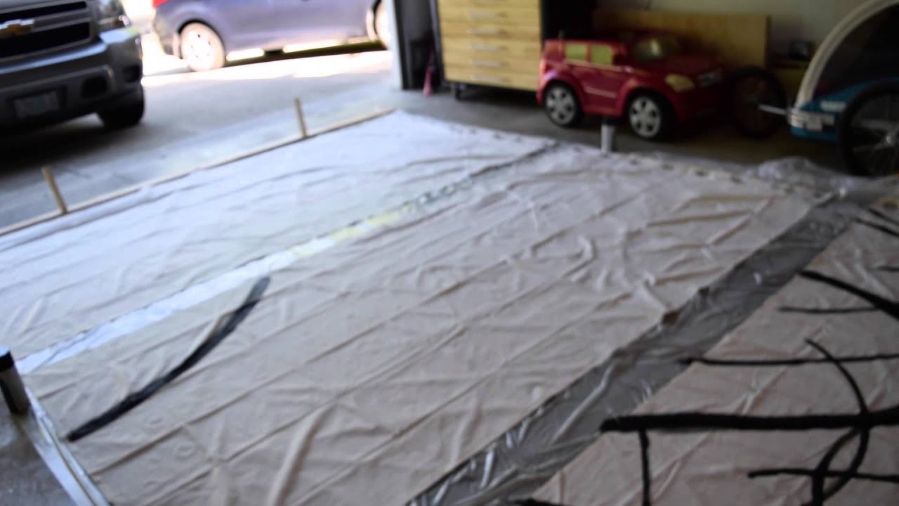 DIY painted curtains