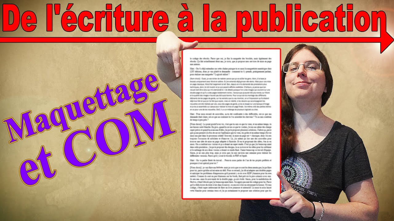 De l'écriture à la publication 👀 Maquette du livre autoédition et communication