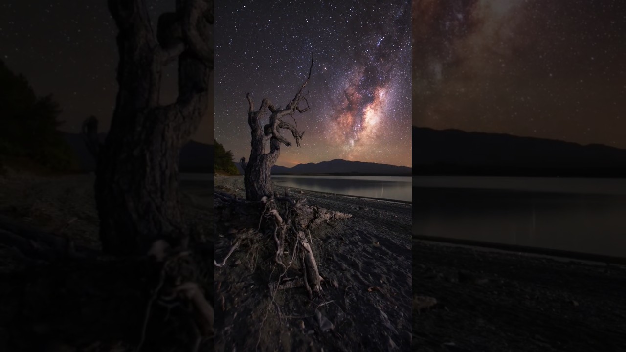 Milky Way in a place with almost no light pollution ✨🌌 #milkyway #timelapse #nightphotography #nz