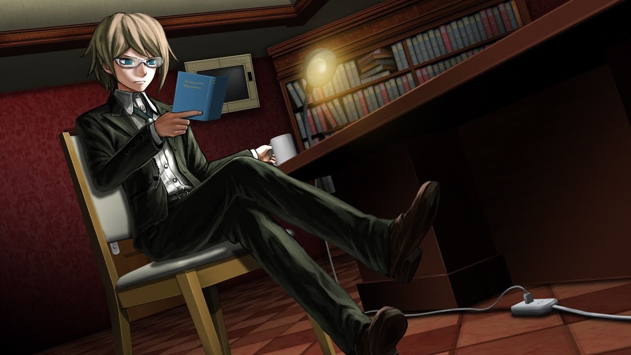 Byakuya Togami reads the introduction page of Homestuck