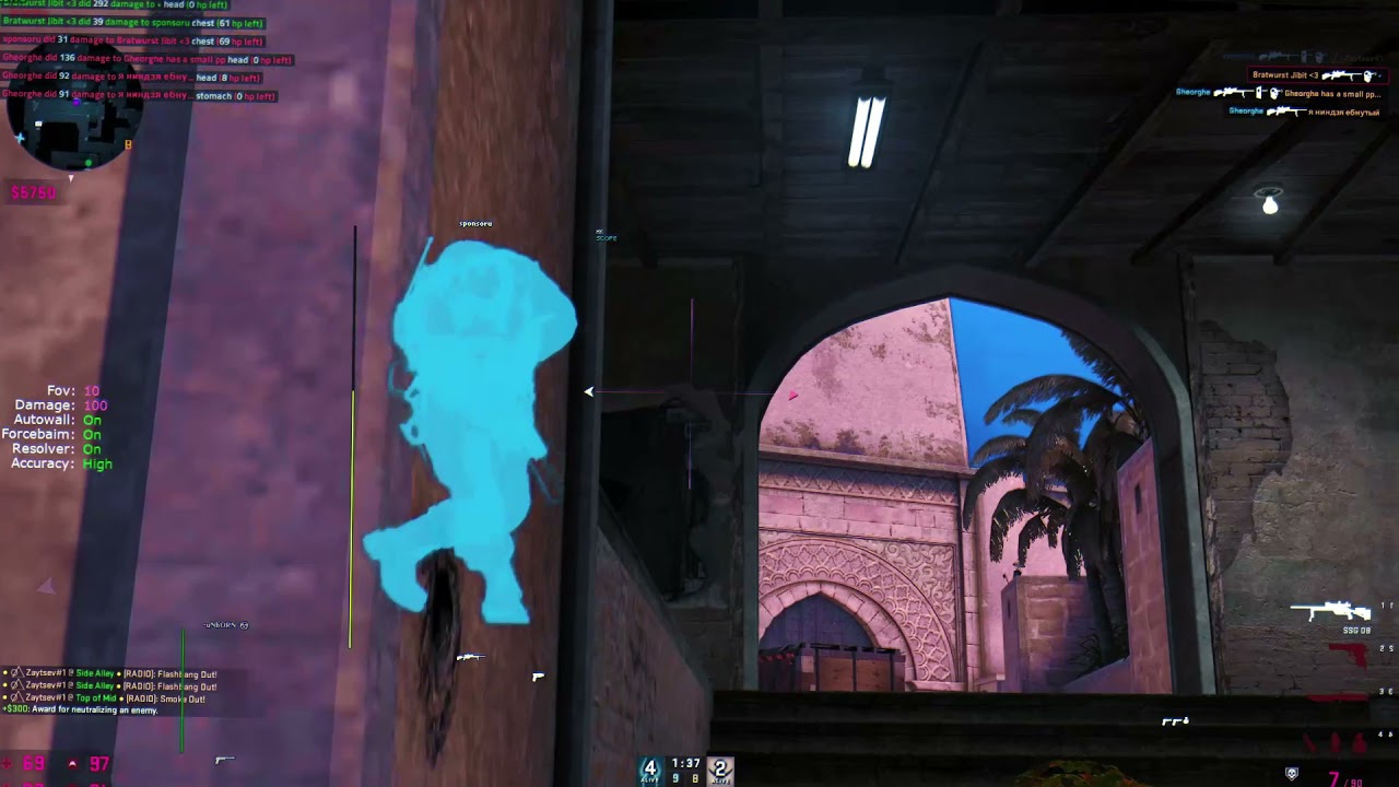 Neverlose Rage vs. Aimware Semirage [3v1]