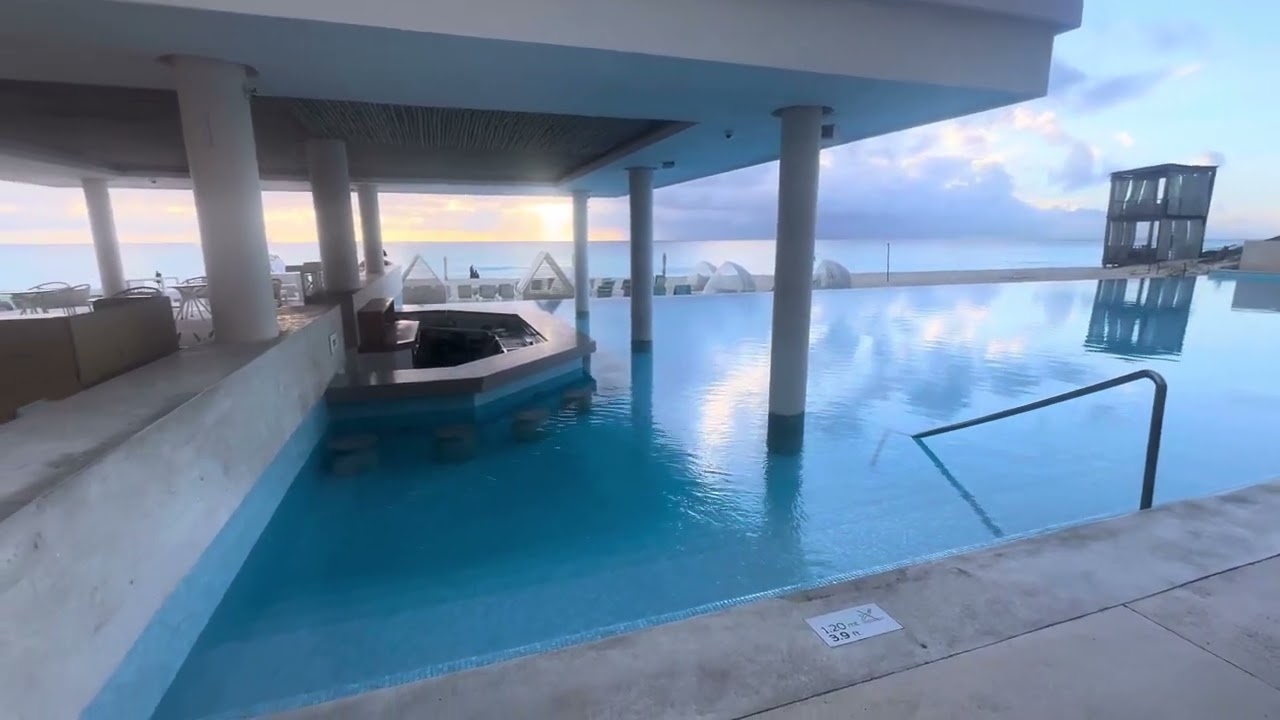 Iberostar Coral Level Cancun MX!  Walk through of the common spaces wow wow!
