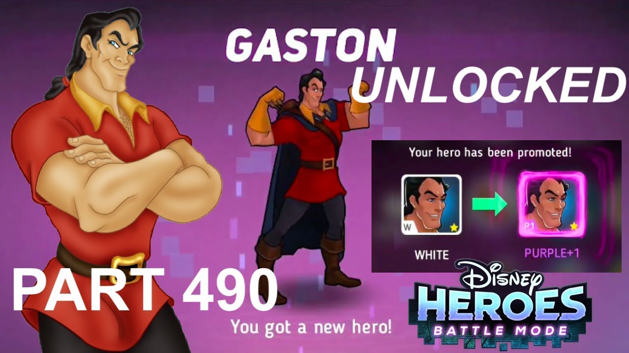Disney Heroes Battle Mode GASTON UNLOCKED PART 490 Gameplay Walkthrough - iOS / Android