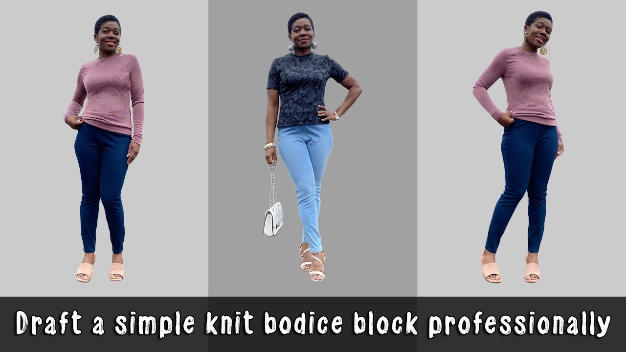 How To Draft Basic Bodice Block With Sleeve For Knit Fabrics