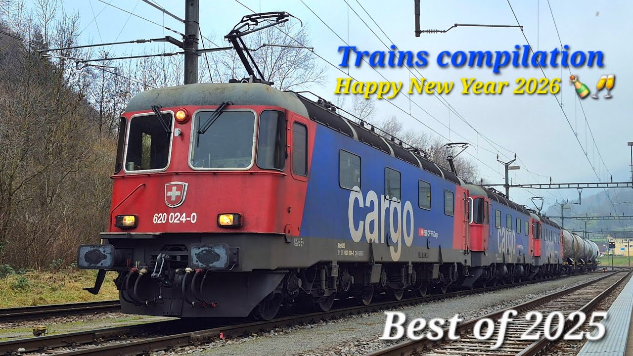 Trains compilation (Best of 2025) & Happy New Year 2026 !