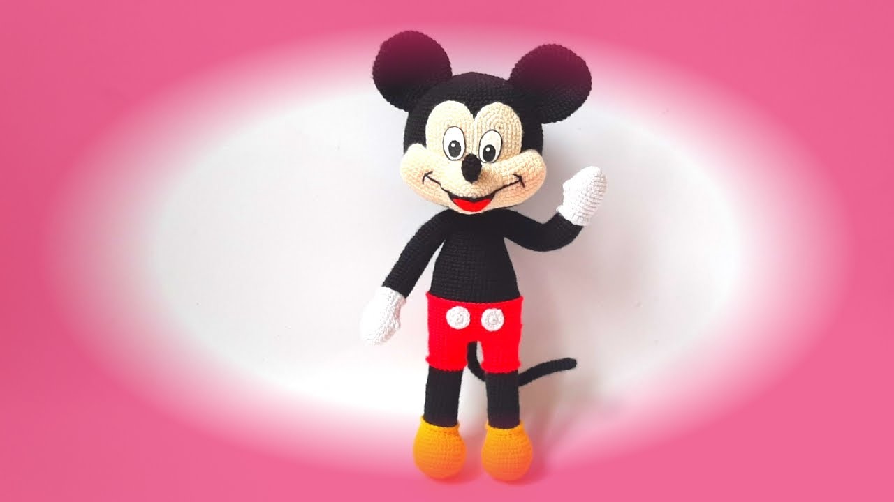 #ميكى_ماوس_اميجرومى ج١ ❤👍#_amigurumiMickey_moues Part1