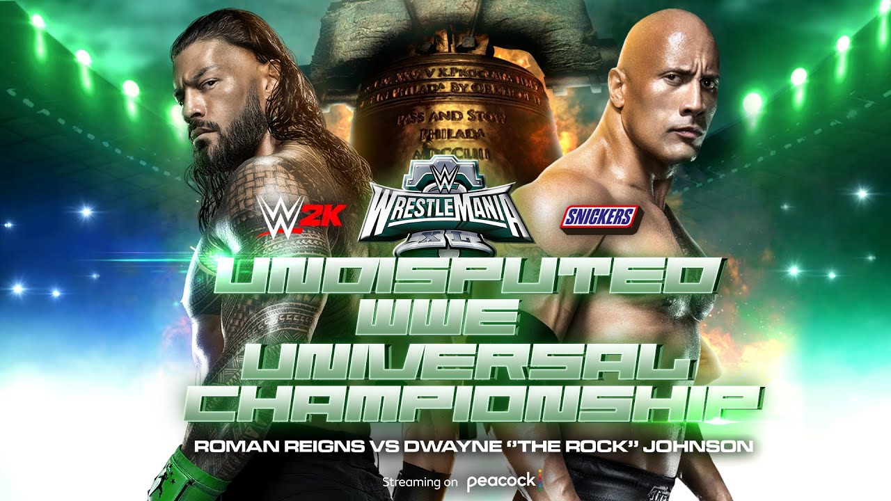 WWE 2K : Roman Reigns Vs The Rock | Undisputed Universal Championship