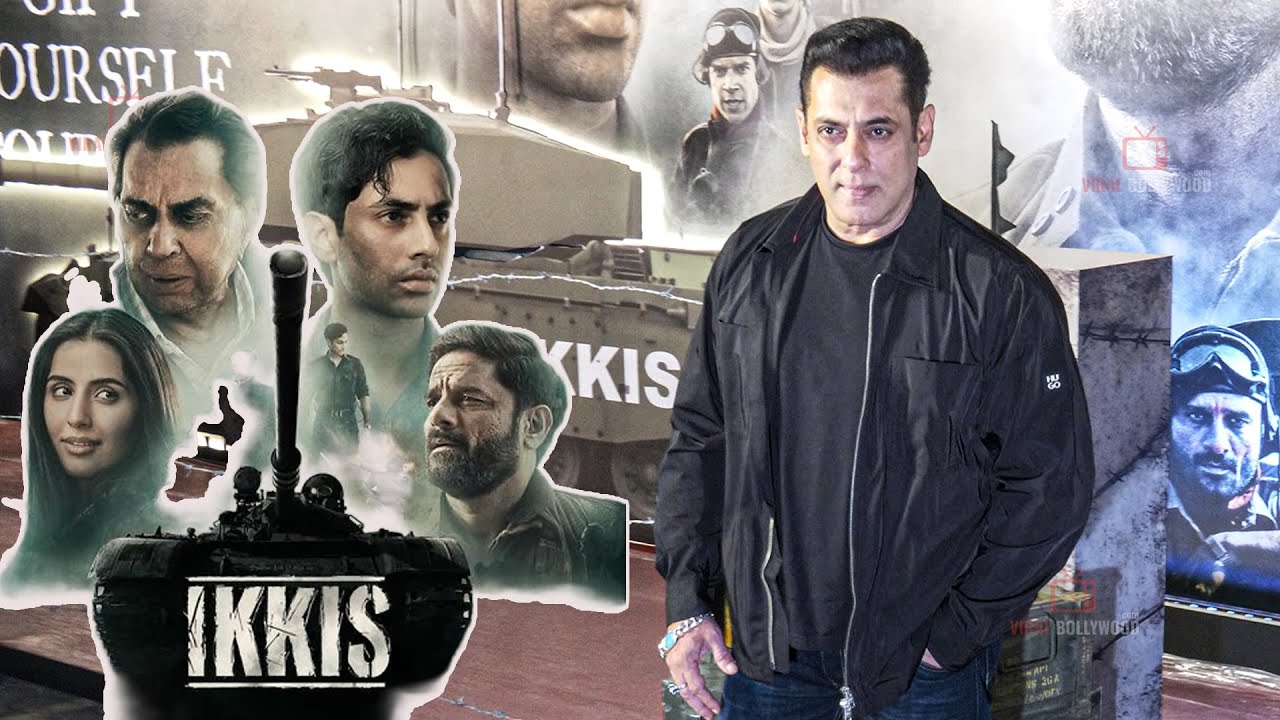 Salman Khan&rsquo;s arrive at Ikkis Screening I Fans Go Crazy