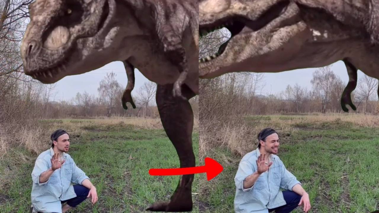 В нашей деревни живёт настоящий динозавр!