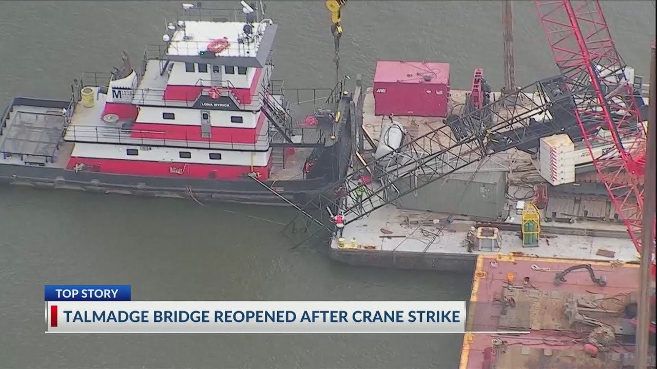 Talmadge Bridge reopens following crane crash