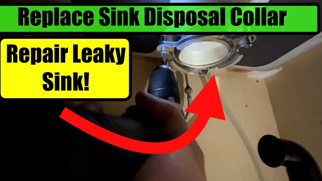 How To Replace Kitchen Sink Flange/Collar. How To Fix Leaking Sink Flange.