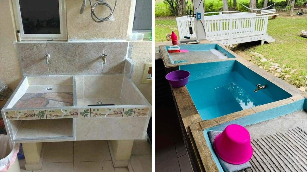 (+157 iDEAS) NUNCA debe FALTAR EN CASA un LAVADERO RUSTICO. Funcional encantador en todas las casas