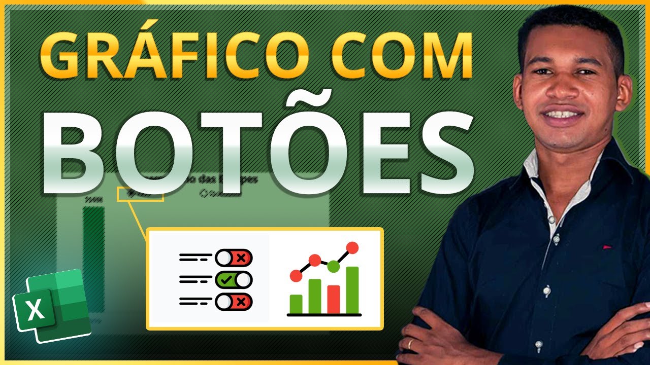 GRÁFICO COM BOTÃO DE OPÇÃO NO EXCEL - Funcionalidade que dá um UPGRADE nos seus GRÁFICOS NO EXCEL