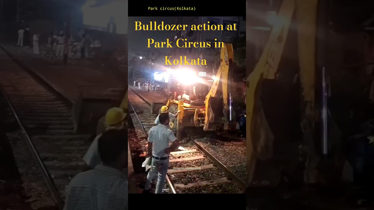 Bulldozer action in Park Circus... #youtubeshorts