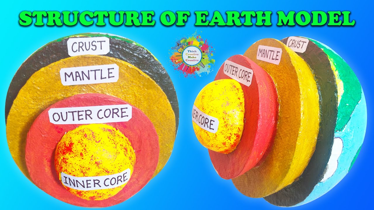 How to make Structure of Earth Model with Thermocol / Make 3d Earth Layer Model / DIY Project