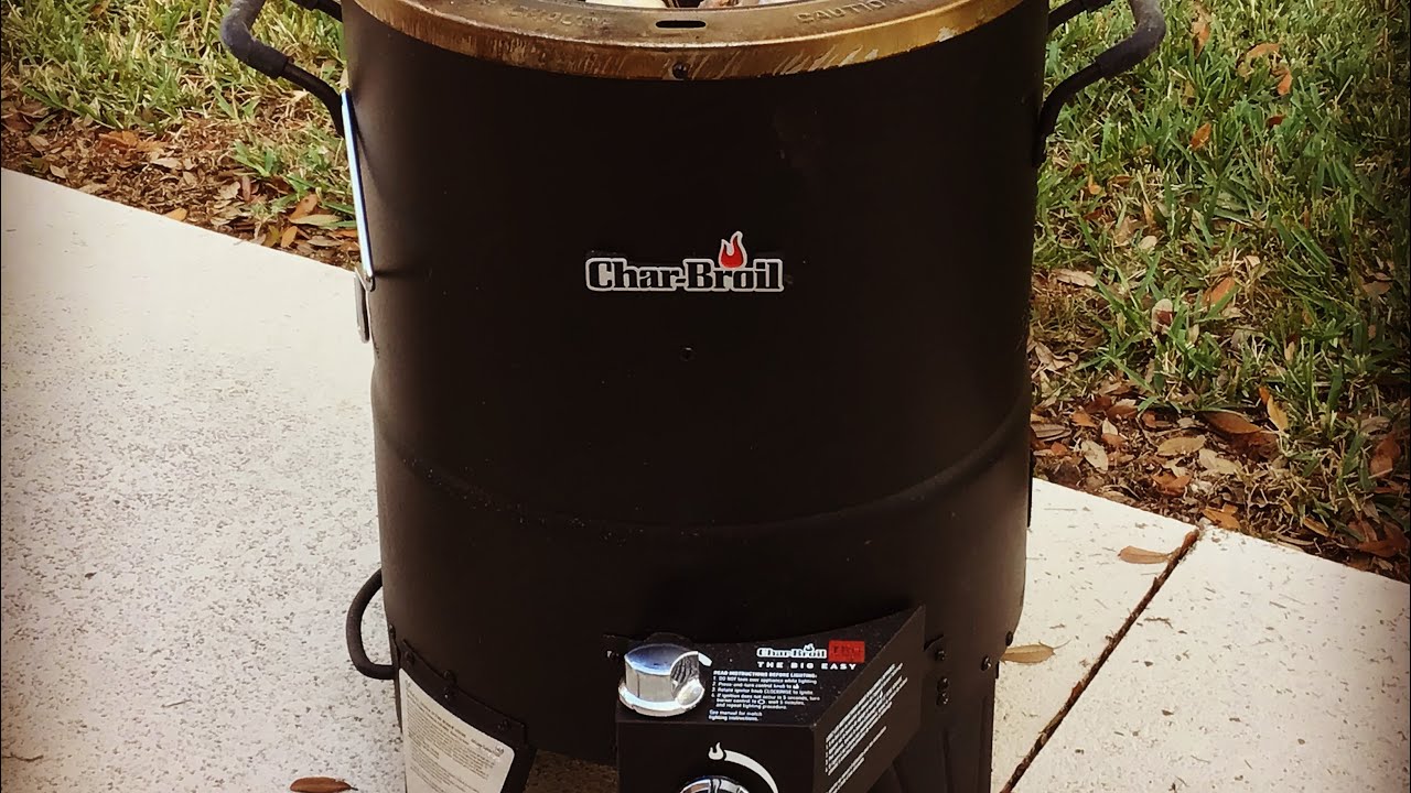 The Char-Broil Big Easy Oil less Turkey Fryer Modification’s / Hanging Chicken Halves, Awesome!