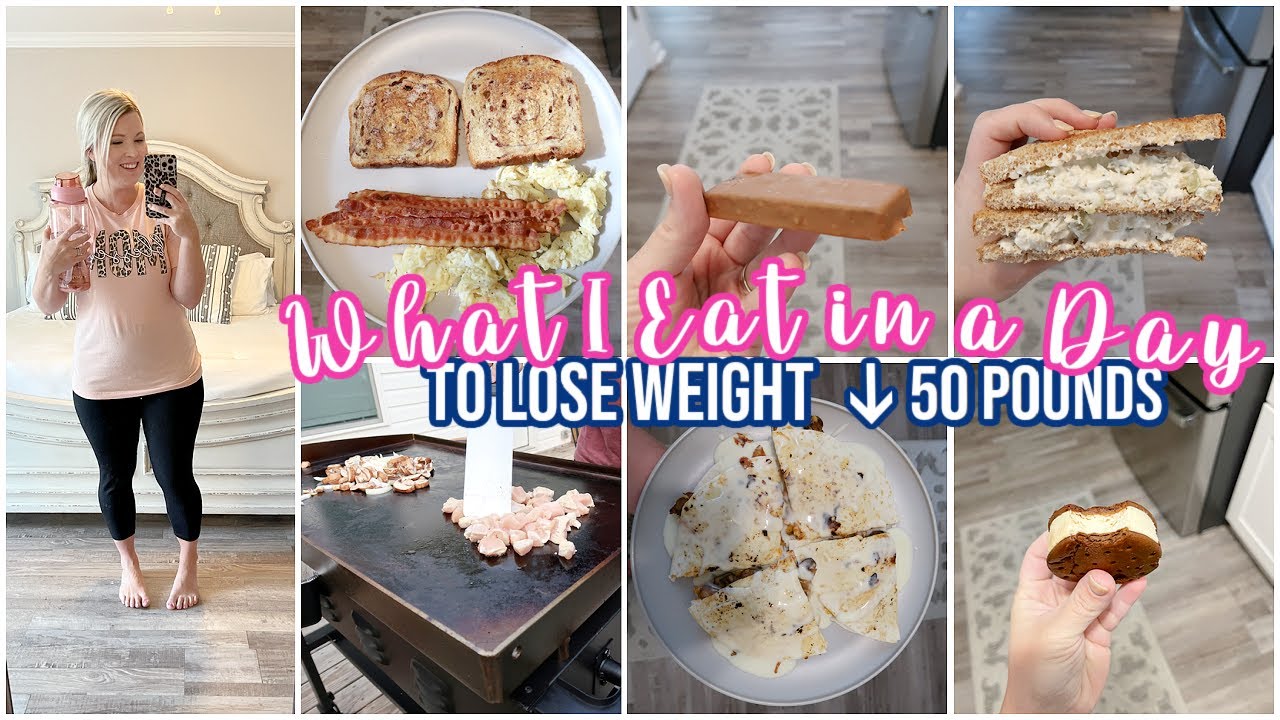 WHAT I EAT IN A DAY TO LOSE WEIGHT | WW BLUE PLAN | 50 POUNDS DOWN!