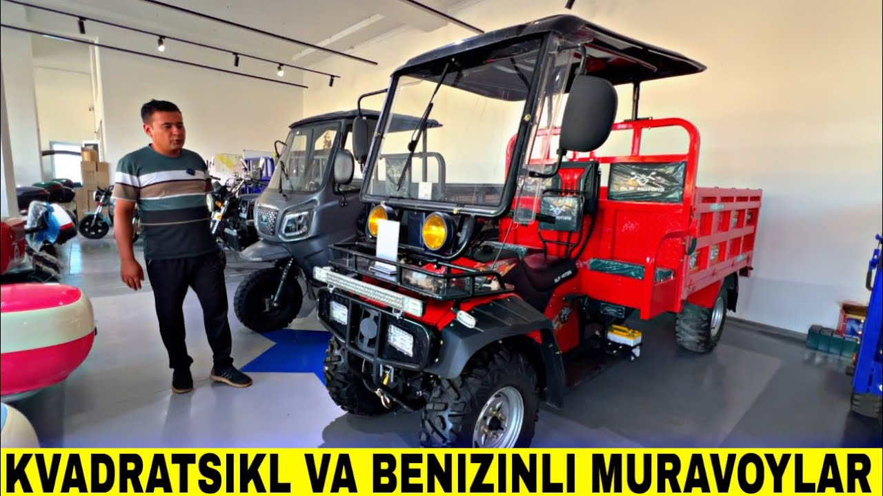 ENG ARZON KVADRATSIKL VA BENZINLI MATAROLLAR ELAEKTRO MURAVOYLAR VA SPARTIVNI MATATSIKIL NARXLARI