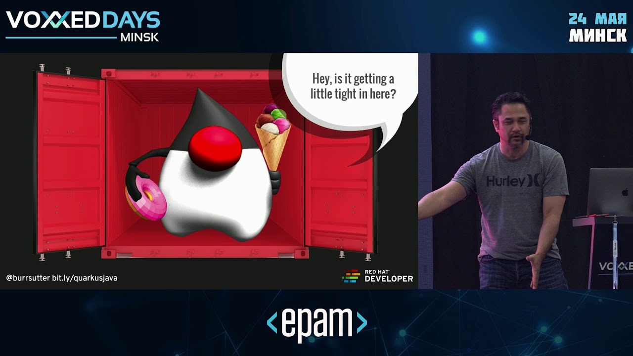 Supersonic, Subatomic Java with Quarkus.  Burr Sutter, Red Hat