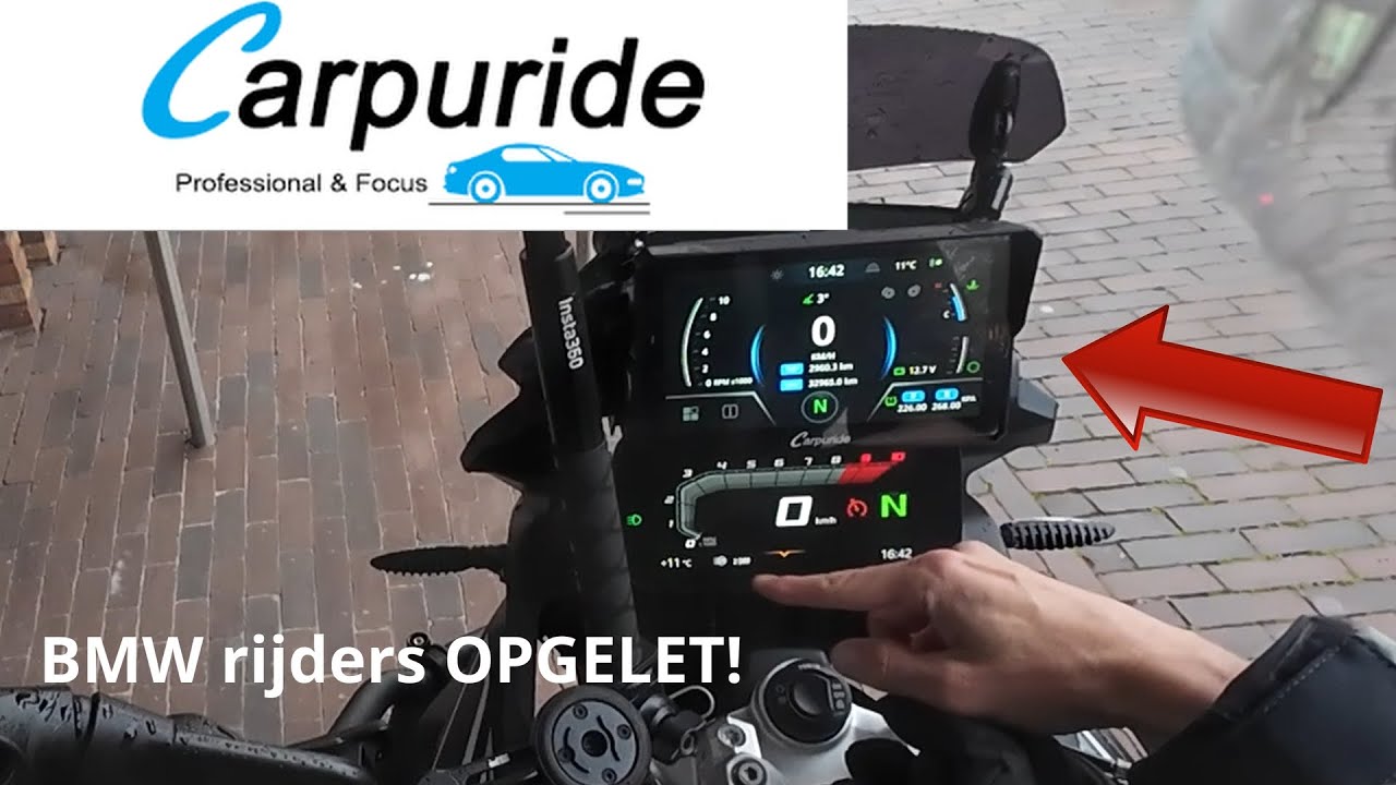 BMW rijders OPGELET, dit scherm van CARPURIDE wil je niet missen! Carpuride 702BS