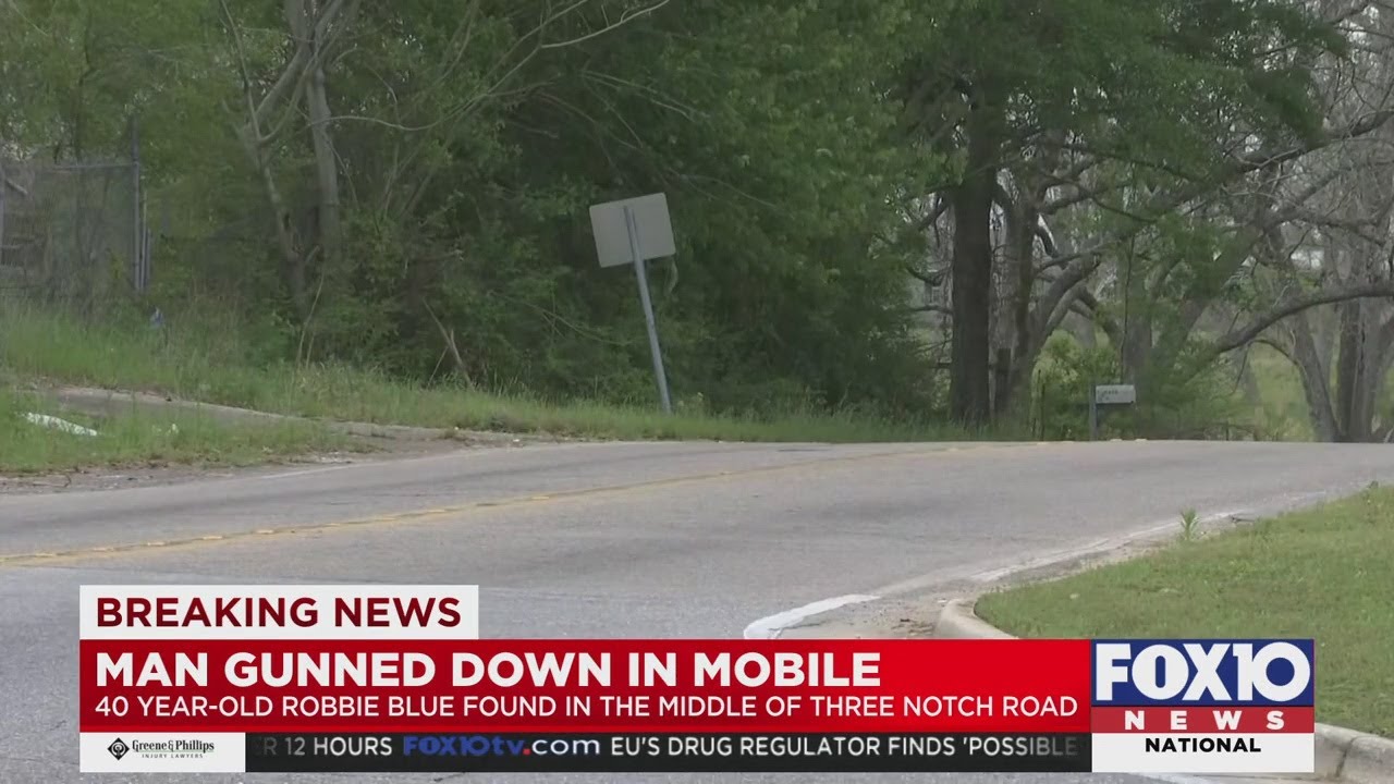 Man gunned down in Mobile, left in road
