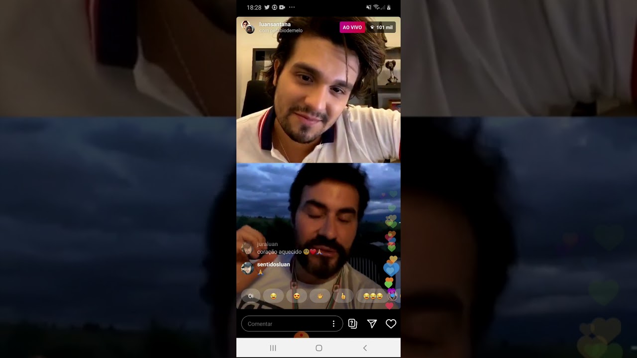 Live Instagram | Luan Santana e Padre Fábio de Melo juntos em oração (22.03.2020) #CoronaVirus