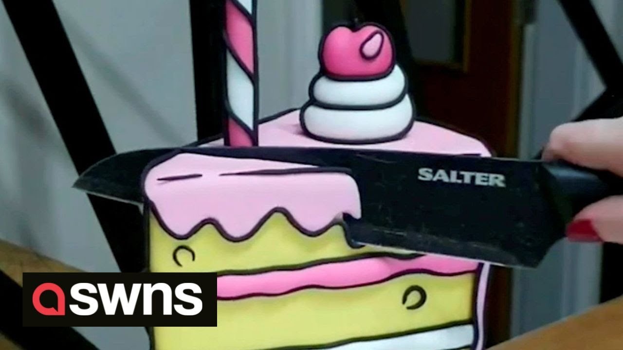 Baker creates stunning 2D cakes which look straight out of a cartoon | SWNS