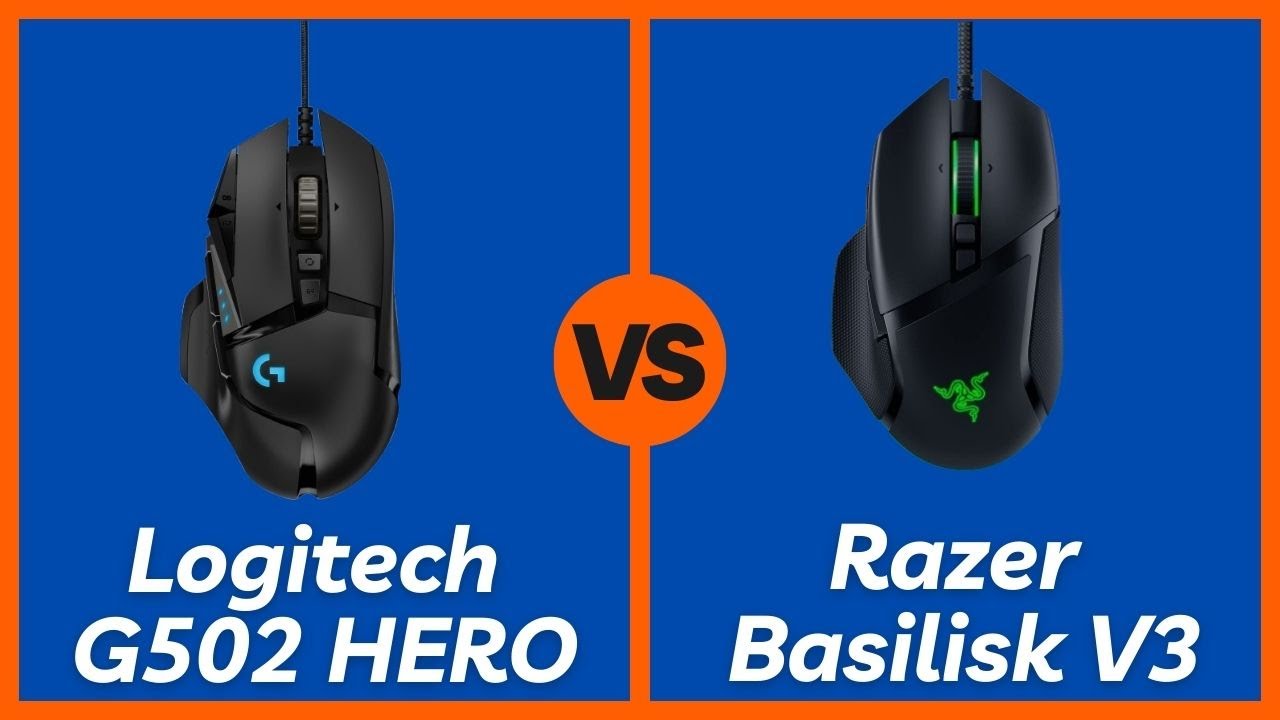 Logitech G502 HERO vs Razer Basilisk V3 &ndash; Which Gaming Mouse is Better?