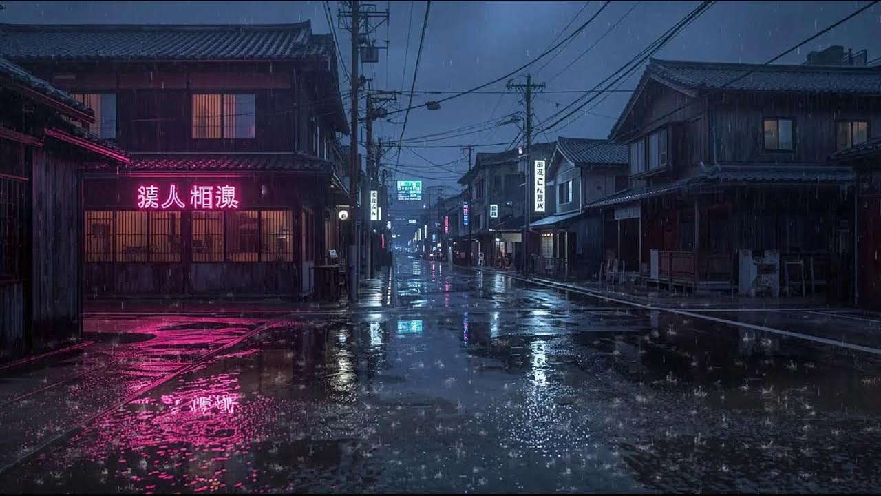 Rainy Night Lofi Mix 🌙 Calm Chillhop Beats to Relax, Study & Sleep #96