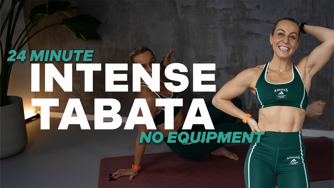 24 MIN INTENSE TABATA WORKOUT | Full Body Cardio | Home Workout | No Equipment | Super Sweaty