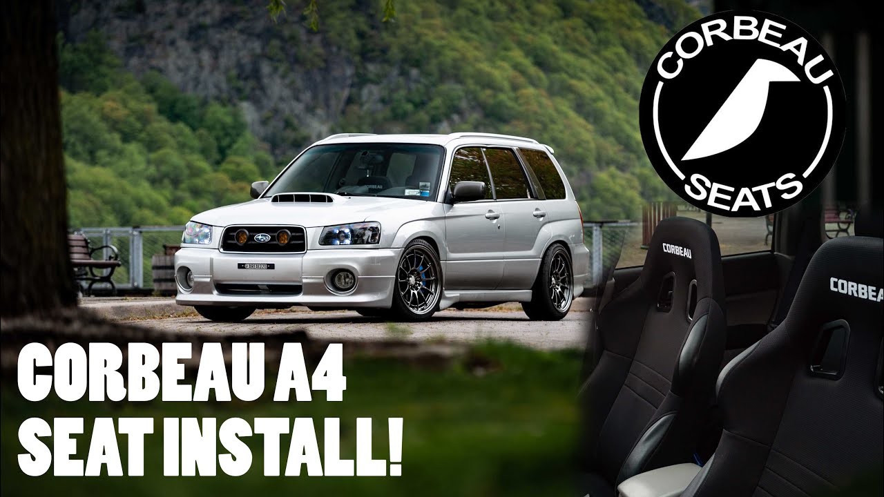 УСТАНОВКА СИДЕНЬЯ С ПОСЛЕПРОДАЖНОГО РЫНКА! Corbeau A4 в Forester XT!