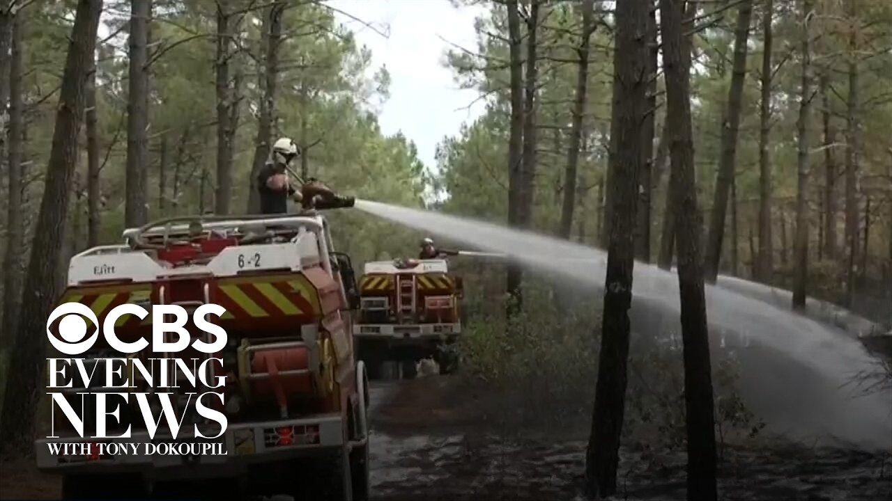 France makes major progress in wildfire fight, but danger still lurks