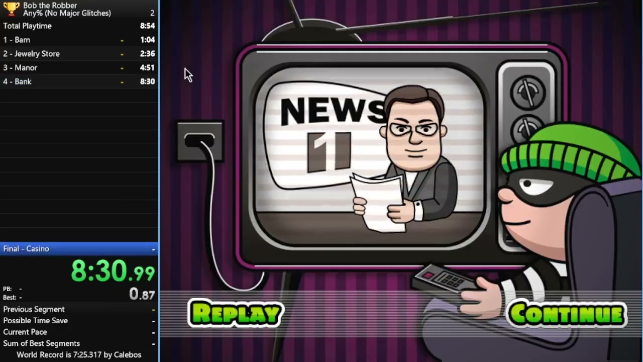 Bob the Robber 1 (Any%, No Major Glitches) - 19:56