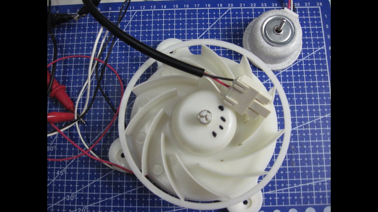 Probando el motor ventilador a 12v de un frigorifico nofrost TEKA RamosElectroDron