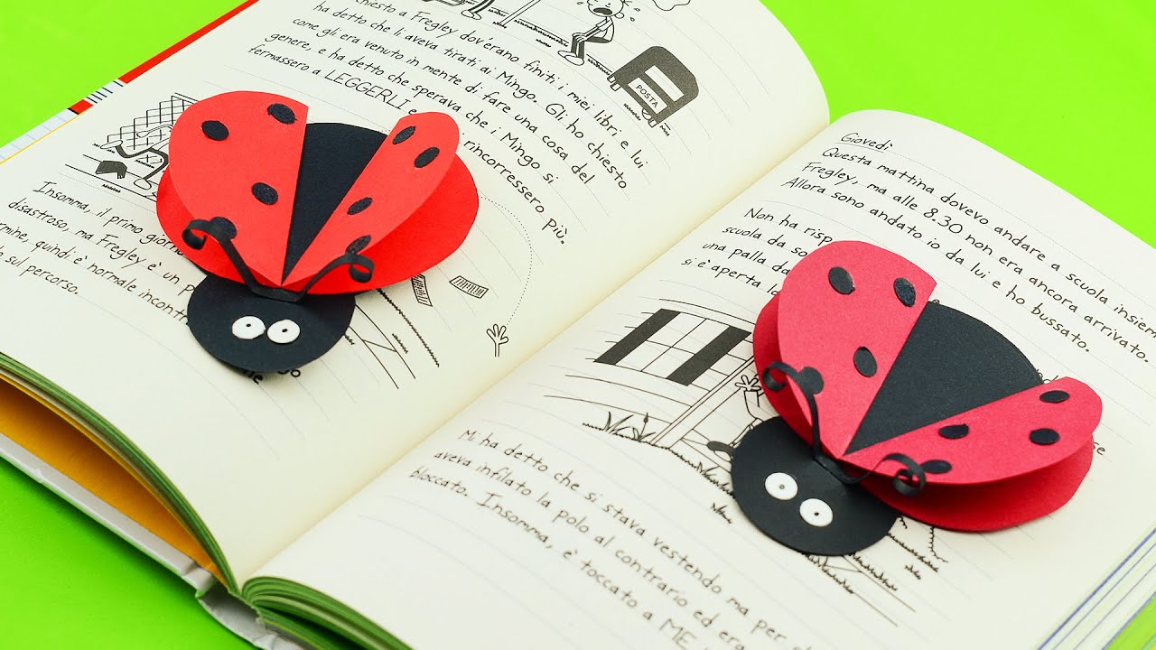 Come fare coccinella di carta facile | DIY Lavoretti con la carta